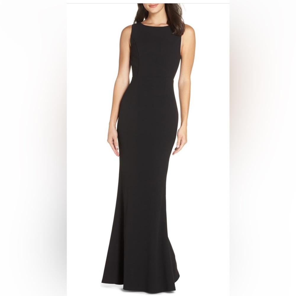Lulus Mine Backless Trumpet Gown